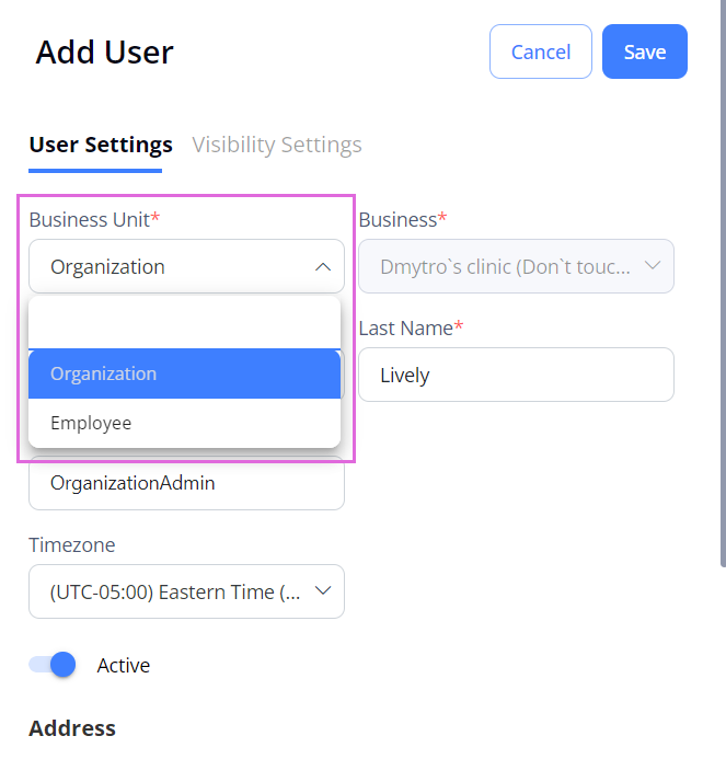 User List